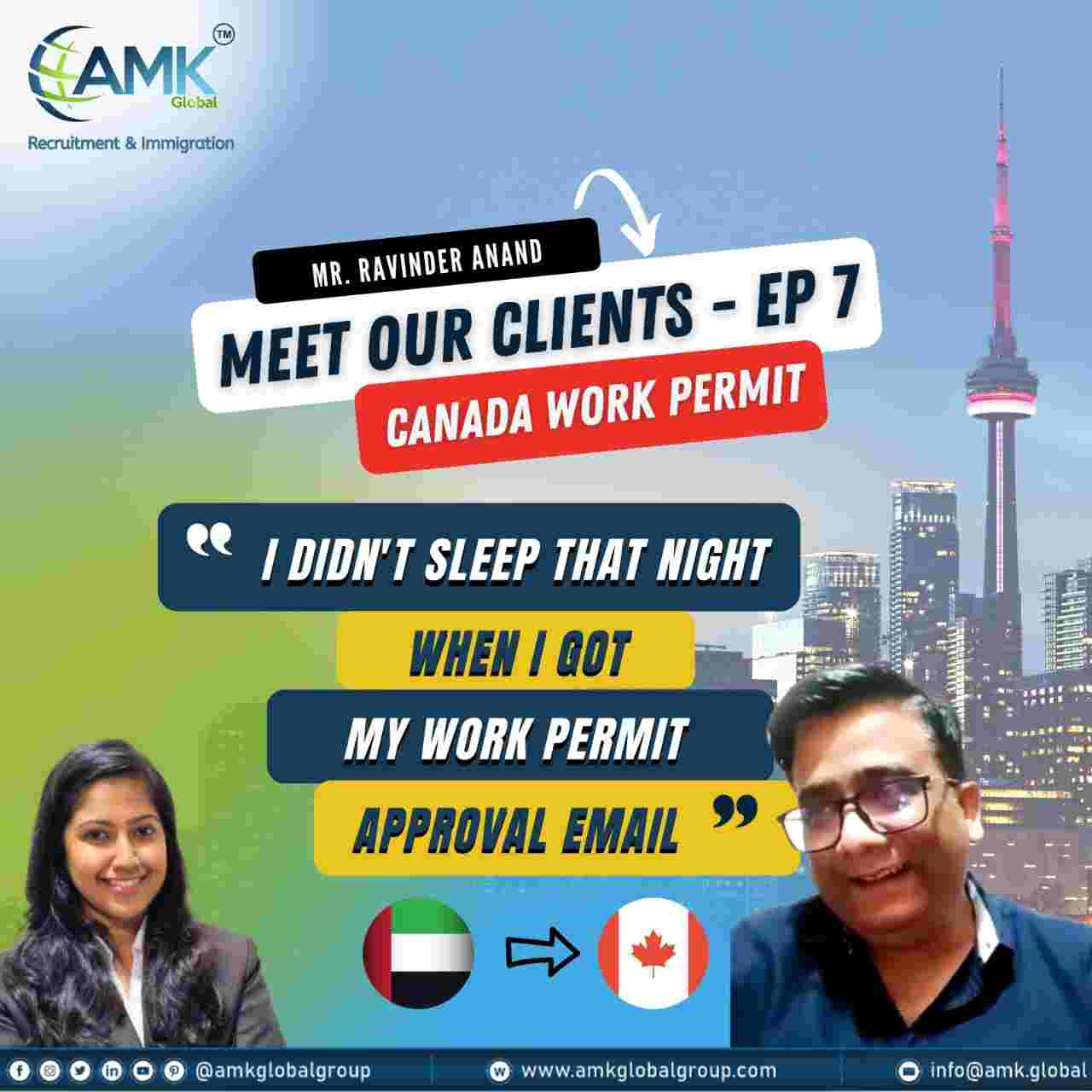 Ravinder AMK Work Permit Client