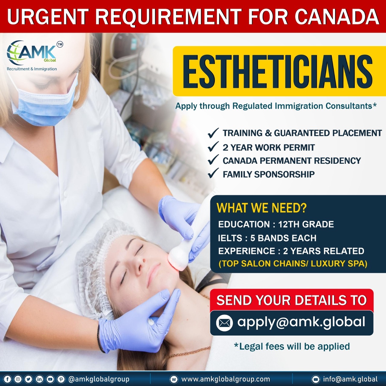 Estheticians requirement for canada