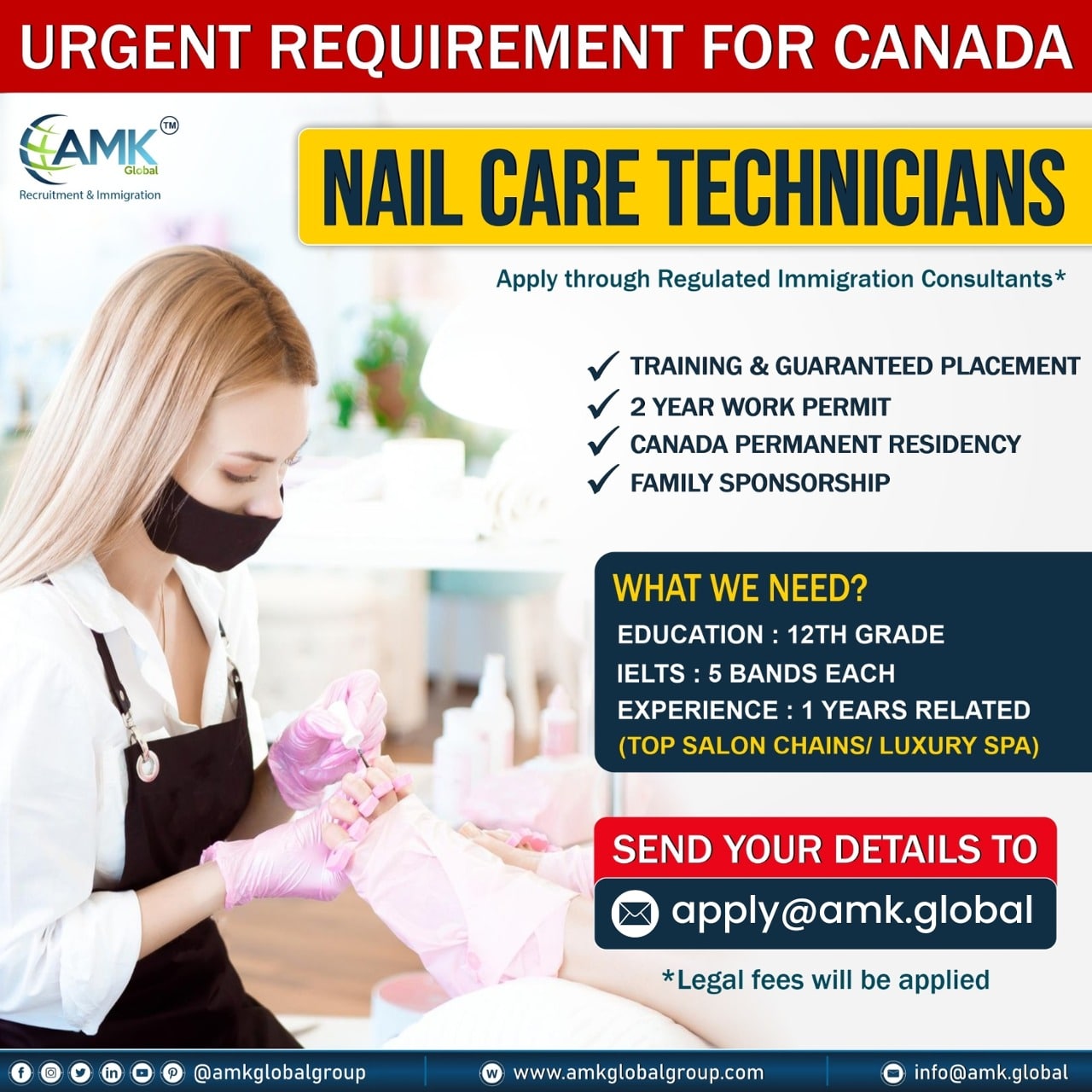 Nail care Technicians Requirement in Canada