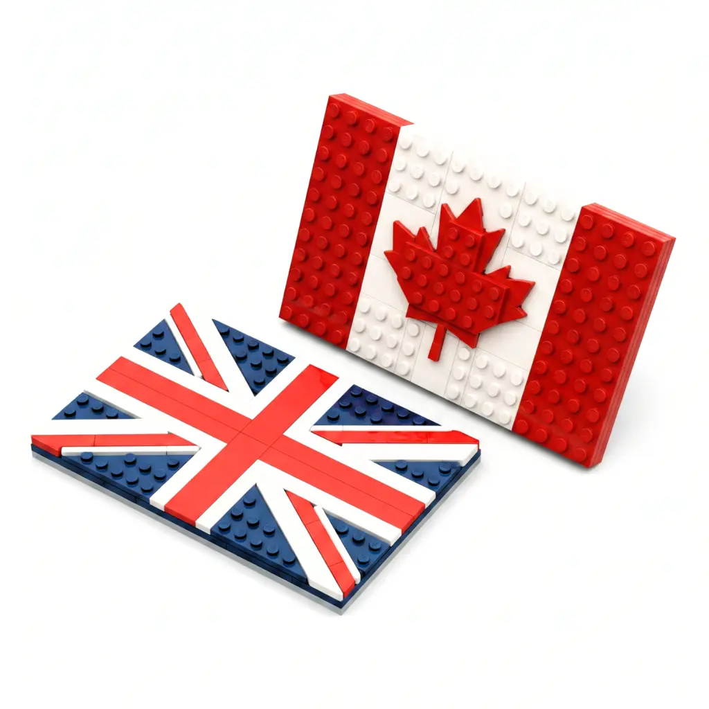 flag of Canada and the UK